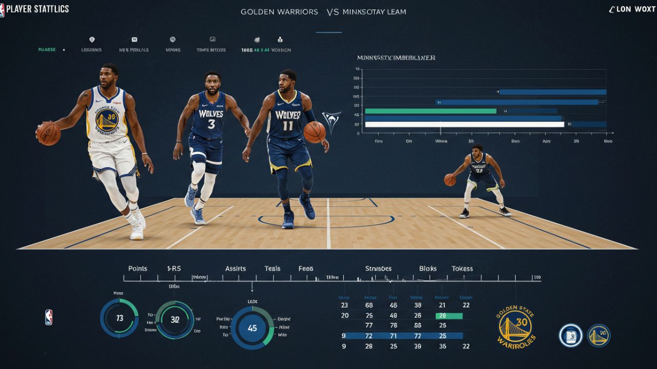 Golden State Warriors vs Timberwolves Match Player Stats