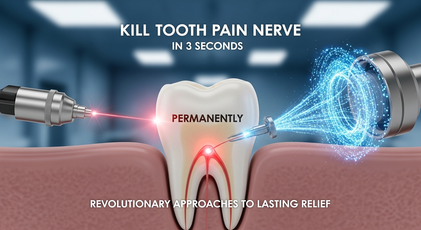 kill tooth pain nerve in 3 seconds permanently