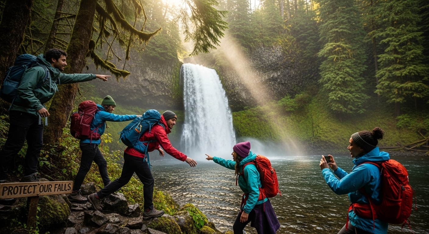 waterfall in or